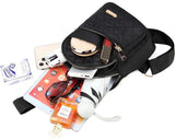 Darrahopens Fashion > Women's Fashion > Women's Handbags Unisex Shoulder Bag - 5 Storage Pockets & Cable Grommet - Women's Crossbody Bag - Men's Crossbody Bag - Crossbody Bags - Sling Bag - Adjustable Carrying Style (Cross/Shoulder/Chest) - Purple