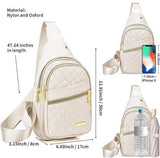 Darrahopens Fashion > Women's Fashion > Women's Handbags Unisex Shoulder Bag - 5 Storage Pockets & Cable Grommet - Women's Crossbody Bag - Men's Crossbody Bag - Crossbody Bags - Sling Bag - Adjustable Carrying Style (Cross/Shoulder/Chest) - Purple