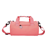 Darrahopens Fashion > Women's Fashion > Women's Handbags Waterproof Oxford Cylindrical Travel Bag - Large Capacity Handbag with Shoulder Strap(Peach)