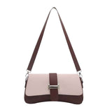 Darrahopens Fashion > Women's Fashion > Women's Handbags White Fashion Retro Crossbody Bag French Chic Small Shoulder Bag Women’s Baguette Underarm Bag