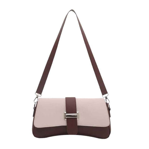 Darrahopens Fashion > Women's Fashion > Women's Handbags White Fashion Retro Crossbody Bag French Chic Small Shoulder Bag Women’s Baguette Underarm Bag