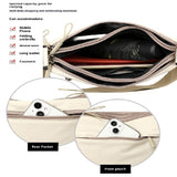 Darrahopens Fashion > Women's Fashion > Women's Handbags White Women Lightweight Nylon Crossbody Bag with Multiple Pockets Compact Shoulder Bag for Travel and Daily Essentials in Australia