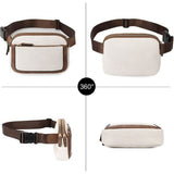 Darrahopens Fashion > Women's Fashion > Women's Handbags Women PU Leather Belt Bag Crossbody Waist Bag Travel Bag Black