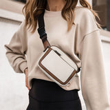Darrahopens Fashion > Women's Fashion > Women's Handbags Women's Black PU Leather Belt Bag Crossbody Waist Shoulder Travel Bag