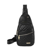 Darrahopens Fashion > Women's Fashion > Women's Handbags Women's Quilted Sling Bag, Stylish Crossbody Shoulder Backpack, Black
