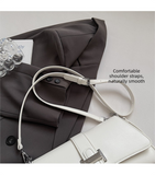 Darrahopens Fashion > Women's Fashion > Women's Handbags Womens Classic Baguette Shoulder Bag Soft PU Leather Underarm Purse with Adjustable Strap Crossbody Handbag Minimalist 90s Style Beige