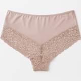 Darrahopens Fashion > Women's Fashion > Women's Intimates 3x Womens Lace Boyshort Boyleg Full Briefs Underwear Undies in Beige - 14