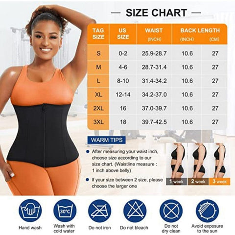 Darrahopens Fashion > Women's Fashion > Women's Intimates Blue Silver Ion Sauna Waist Trainer for Women(Size L) - 2-in-1 Zipper and Hook/Eye Sweat-Wicking Sports Girdle, Postpartum Fitness Shapewear