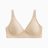 Darrahopens Fashion > Women's Fashion > Women's Intimates Light skin tone Women's Seamless Wireless Comfort Bra - Flexible Gel Support Deep V T-Shirt Bra(Size:XL)