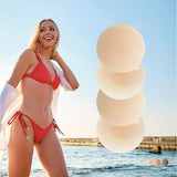 Darrahopens Fashion > Women's Fashion > Women's Intimates Nipple Covers (Set of 4) - Reusable Nipple Covers - Invisible Silicone Nipple Covers - Nipple Covers - Silicone Nipple Covers - Suitable for backless, low-cut evening dresses, wedding dresses and slip dresses - Beige - Medium