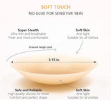 Darrahopens Fashion > Women's Fashion > Women's Intimates Nipple Covers (Set of 4) - Reusable Nipple Covers - Invisible Silicone Nipple Covers - Nipple Covers - Silicone Nipple Covers - Suitable for backless, low-cut evening dresses, wedding dresses and slip dresses - Beige - Medium