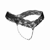Darrahopens Fashion > Women's Fashion > Women's Intimates Sexy Lace Thong Panties Women G-String T-Back Transparent Lingerie with Bow and Beads One Size KL107 Pink