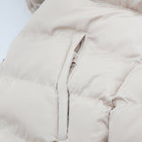Darrahopens Fashion > Women's Fashion > Women's Jackets & Coats Women's Longline Padded Vest Hooded Jacket Puffer Puffy Quilted Zip Coat Gilet, Khaki, 18