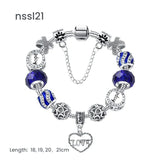 Darrahopens Fashion > Women's Fashion > Women's Jewellery 10 Styles Charm Bracelets Set: Colorful Alloy & Glass Beaded Bracelets, Adjustable Length 16-21cm(double)