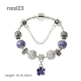 Darrahopens Fashion > Women's Fashion > Women's Jewellery 10 Styles Charm Bracelets Set: Colorful Alloy & Glass Beaded Bracelets, Adjustable Length 16-21cm(double)