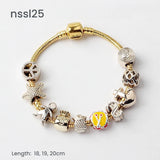 Darrahopens Fashion > Women's Fashion > Women's Jewellery 10 Styles Charm Bracelets Set: Colorful Alloy & Glass Beaded Bracelets, Adjustable Length 16-21cm(triple)