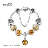 Darrahopens Fashion > Women's Fashion > Women's Jewellery 10 Styles Charm Bracelets Set: Colorful Alloy & Glass Beaded Bracelets, Adjustable Length 16-21cm(triple)