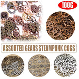 Darrahopens Fashion > Women's Fashion > Women's Jewellery 100g Assorted Steampunk Gears and Cogs Metal Alloy Clock Wheels for DIY Crafts