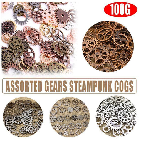 Darrahopens Fashion > Women's Fashion > Women's Jewellery 100g Assorted Steampunk Gears and Cogs Metal Alloy Clock Wheels for DIY Crafts