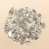 Darrahopens Fashion > Women's Fashion > Women's Jewellery 100Pcs Tibetan Silver Mixed Charms - DIY Jewelry Crafting Pendants