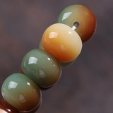 Darrahopens Fashion > Women's Fashion > Women's Jewellery 108 Bodhi Root Bracelet with Green Sandalwood Sachet, Textured by Time, Multi-Loop Zen Meditation Beads