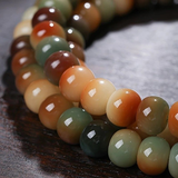 Darrahopens Fashion > Women's Fashion > Women's Jewellery 108 Bodhi Root Bracelet with Green Sandalwood Sachet, Textured by Time, Multi-Loop Zen Meditation Beads