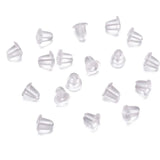 Darrahopens Fashion > Women's Fashion > Women's Jewellery 200 Rubber Earnuts Earring Nuts Findings Earring Backs Clear Plastic Dewsupplies