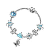 Darrahopens Fashion > Women's Fashion > Women's Jewellery Anime Character Colorful Umbrella Alloy Charm Bracelet with Rhinestones(18cm)