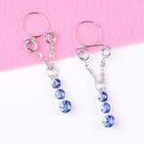 Darrahopens Fashion > Women's Fashion > Women's Jewellery Blue Water Drop Non-Pierced Nipple Ring Set Fashion Body Jewelry