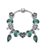Darrahopens Fashion > Women's Fashion > Women's Jewellery Boho Vintage Mandarin Duck Bracelet: Emerald Glass Beads(20cm)