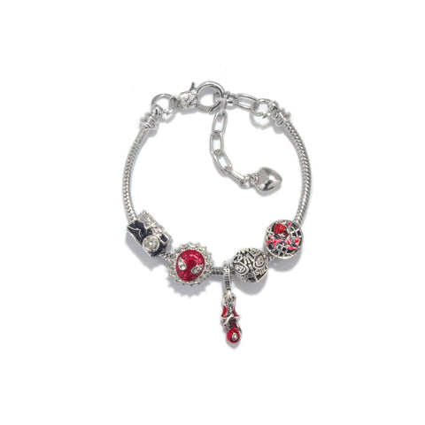 Darrahopens Fashion > Women's Fashion > Women's Jewellery Cartoon Punk Spider-Man Themed Rhinestone Bracele(21cm)