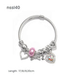 Darrahopens Fashion > Women's Fashion > Women's Jewellery Charm Bracelets Mix & Match Offer - 10 Styles with Cartoon, Vintage Elements, Buy 3 for Better Price(triple)