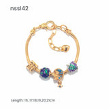 Darrahopens Fashion > Women's Fashion > Women's Jewellery Charm Bracelets Mix & Match Offer - 10 Styles with Cartoon, Vintage Elements, Buy 3 for Better Price(triple)