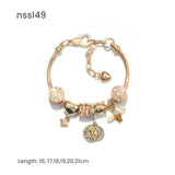 Darrahopens Fashion > Women's Fashion > Women's Jewellery Charm Bracelets Mix & Match Offer - 10 Styles with Cartoon, Vintage Elements, Buy 3 for Better Price(triple)