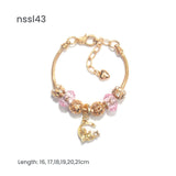 Darrahopens Fashion > Women's Fashion > Women's Jewellery Charm Bracelets Mix & Match Offer - 10 Styles with Cartoon, Vintage Elements, Buy 3 for Better Price(triple)