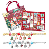 Darrahopens Fashion > Women's Fashion > Women's Jewellery Christmas Advent Calendar 2025 Girls, 24 Days Xmas Countdown Calendar Jewelry Bracelet Set, DIY Bracelets Ornament Christmas Vacation Advent Calendar, Christmas Gift Set for Girls Boys Kids Women