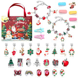 Darrahopens Fashion > Women's Fashion > Women's Jewellery Christmas Advent Calendar 2025 Girls, 24 Days Xmas Countdown Calendar Jewelry Bracelet Set, DIY Bracelets Ornament Christmas Vacation Advent Calendar, Christmas Gift Set for Girls Boys Kids Women