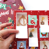 Darrahopens Fashion > Women's Fashion > Women's Jewellery Christmas Advent Calendar 2025 Girls, 24 Days Xmas Countdown Calendar Jewelry Bracelet Set, DIY Bracelets Ornament Christmas Vacation Advent Calendar, Christmas Gift Set for Girls Boys Kids Women