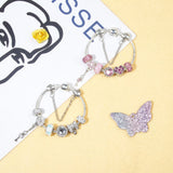 Darrahopens Fashion > Women's Fashion > Women's Jewellery Classic Rhinestone-Inlaid Glass Bead Dreamcatcher Bracelet(silver-19cm)