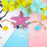 Darrahopens Fashion > Women's Fashion > Women's Jewellery Colorful Leaf Moon Star Pendant Versatile Gold Bracelet(17cm)