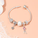 Darrahopens Fashion > Women's Fashion > Women's Jewellery Constellation Heart Crystal Charm Bracelet(silver-toned,20cm)