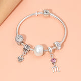Darrahopens Fashion > Women's Fashion > Women's Jewellery Constellation Heart Crystal Charm Bracelet(silver-toned,20cm)