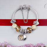 Darrahopens Fashion > Women's Fashion > Women's Jewellery Crystal Bead & Tree of Life Pendant Bracelet with Rhinestones(19cm)