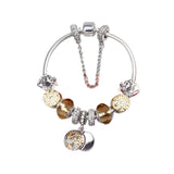 Darrahopens Fashion > Women's Fashion > Women's Jewellery Crystal Bead & Tree of Life Pendant Bracelet with Rhinestones(20cm)