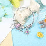 Darrahopens Fashion > Women's Fashion > Women's Jewellery Cute Heart-shaped Beaded Bracelet with Rhinestones(20cm)