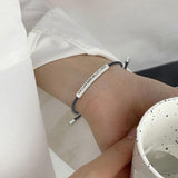 Darrahopens Fashion > Women's Fashion > Women's Jewellery Don't Let the Tough Days Win Bracelet, Inspirational Black Bracelet for Women and Men Onesize