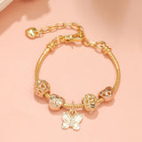Darrahopens Fashion > Women's Fashion > Women's Jewellery Hollow Beads Butterfly Heart Charm Bracele(yellow,20cm)