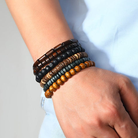 Darrahopens Fashion > Women's Fashion > Women's Jewellery Men's Vintage PU Leather Bracelet Set (36pcs)