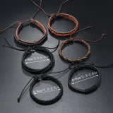 Darrahopens Fashion > Women's Fashion > Women's Jewellery Men's Vintage PU Leather Bracelet Set (36pcs)