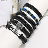 Darrahopens Fashion > Women's Fashion > Women's Jewellery Men's Vintage PU Leather Bracelet Set (36pcs)